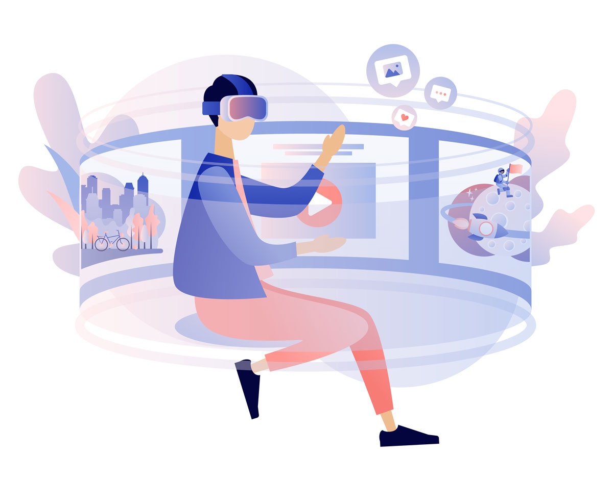 Virtual reality illustration